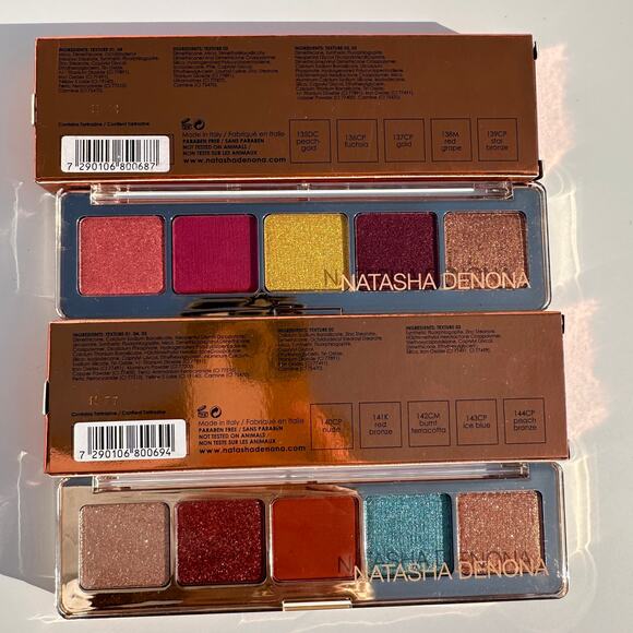 Natasha Denona Set of 2 Holiday Eyeshadow Palette 5 Joya & Aeris Limited Ed NIB - Picture 12 of 13